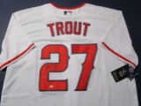 Mike Trout of the LA Angels signed autographed baseball jersey PAAS COA 495