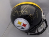 Ben Roethlisberger Jerome Bettis Hines Ward of the Steelers signed fs helmet PAAS LOA 082