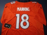Peyton Manning of the Denver Broncos signed autographed football jersey PAAS COA 447