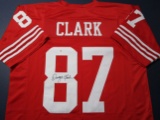 Dwight Clark of the San Francisco 49ers signed autographed football jersey PAAS COA 843