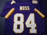 Randy Moss of the Minnesota Vikings signed autographed football jersey PAAS COA 811