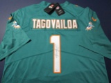 Tua Tagovailoa of the Miami Dolphins signed autographed football jersey PAAS COA 453