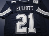 Ezekiel Elliott of the Dallas Cowboys signed autographed football jersey PAAS COA 438
