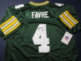 Brett Favre of the Green Bay Packers signed autographed football jersey PAAS COA 037