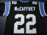 Christian McCaffrey of the Carolina Panthers signed autographed football jersey PAAS COA 837