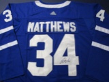 Auston Matthews of the Toronto Maple Leafs signed autographed hockey jersey PAAS COA 308