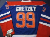 Wayne Gretzky of the Edmonton Oilers signed autographed hockey jersey PAAS COA 714