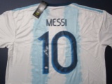 Leo Messie Soccer Superstar signed autographed soccer jersey PAAS COA 496