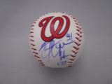 Bryce Harper of the Washington Nationals signed autographed logo baseball PAAS COA 170