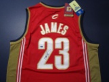 LeBron James of the Cleveland Cavaliers signed autographed basketball jersey ATL COA 695