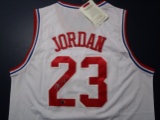 Michael Jordan of the Chicago Bulls signed autographed basketball All Star Jersey ATL COA 557