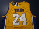 Kobe Bryant of the LA Lakers signed autographed basketball jersey ATL COA 070