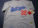 Sandy Koufax of the LA Dodgers signed autographed baseball jersey ATL COA 688