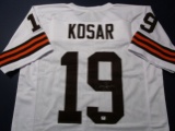 Bernie Kosar of the Cleveland Browns signed autographed football jersey GA COA 440