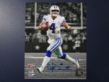 Dak Prescott of the Dallas Cowboys signed autographed 8x10 photo Player Hologram Sticker COA