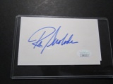 Ron Swoboda of the NY Mets signed autographed 3x5 index card JSA COA 219