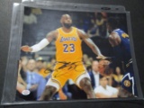 LeBron James of the LA Lakers signed autographed 8x10 photo PAAS COA 970