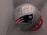 Rob Gronkowski of the Patriots signed autographed full size custom helmet Player Holo COA