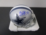 Ezekiel Elliott of the Dallas COwboys signed autographed mini football helmet PAAS COA 093