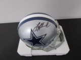 Troy Aikman of the Dallas Cowboys signed autographed mini football helmet PAAS COA 100