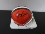 Jim Brown of the Cleveland Browns signed autographed mini football helmet PAAS COA 060