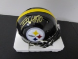 TJ Watt of the Pittsburgh Steelers signed autographed mini football helmet PAAS COA 070