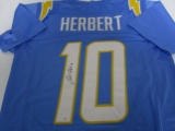 Justin Herbert of the LA Chargers signed autographed football jersey PAAS COA 475