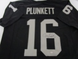 Jim Plunkett of the Oakland Raiders signed autographed football jersey PAAS COA 472