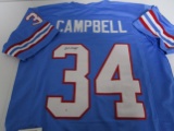 Earl Campbell of the Houston Oilers signed autographed football jersey PAAS COA 386