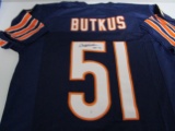 Dick Butkus of the Chicago Bears signed autographed football jersey PAAS COA 374