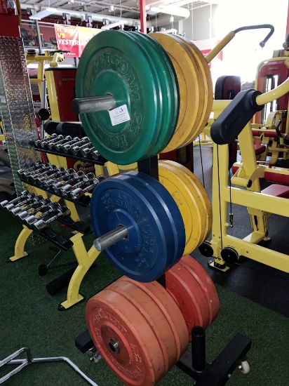 Weight Tree, Bumper Plates - Plastic Coated, Better Performer Weights