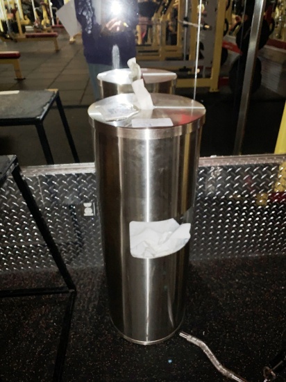 S/S Wipes Dispencer w/trash receptcale