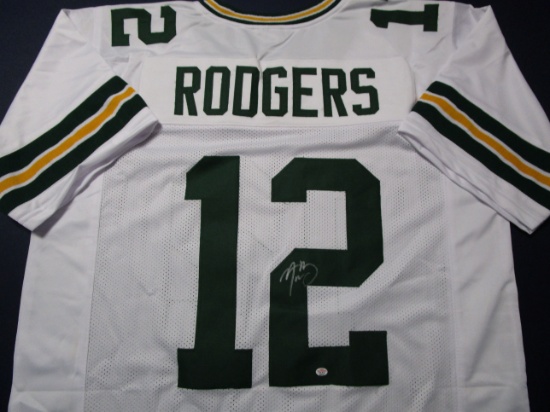 Aaron Rodgers of the Green Bay Packers signed autographed football jersey PAAS COA 413