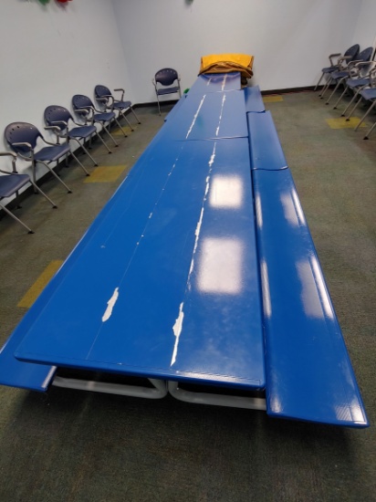 3 6' Approx Blue Preschool Style Children Picnic Table