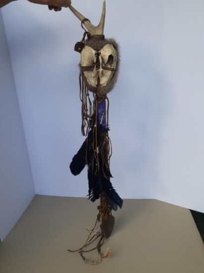 Small Throwing Spear with Skull Head - 32 inches