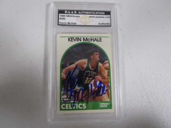 Kevin McHale Boston Celtics signed autographed 1989 Hoops #280 PAAS Authentic