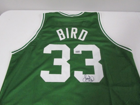 Larry Bird of the Boston Celtics signed autographed basketball jersey ERA COA 034