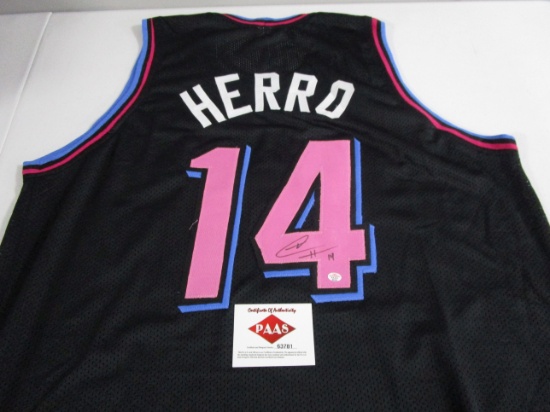 Tyler Herro of the Miami Heat signed autographed basketball jersey PAAS COA 781