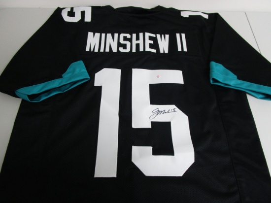 Gardner Minshew of the Jacksonville Jaguars signed autographed football jersey PAAS COA 538