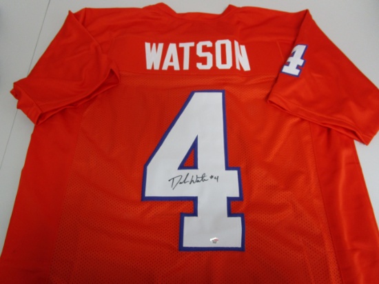 Deshaun Watson of the Clemson Tigers signed autographed football jersey PAAS COA 508