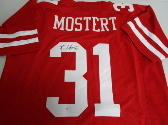 Raheem Mostert of the San Francisco 49ers signed autographed football jersey PAAS COA 454