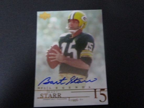 Bart Star Green Bay Packers Upper Deck NFL Legends football card