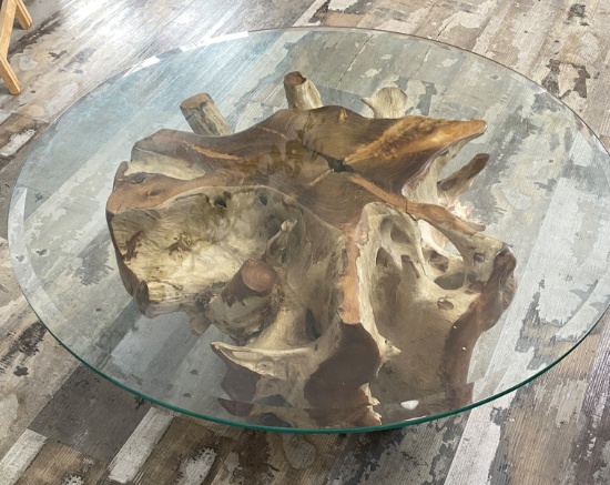 Natural Wood Stump Table