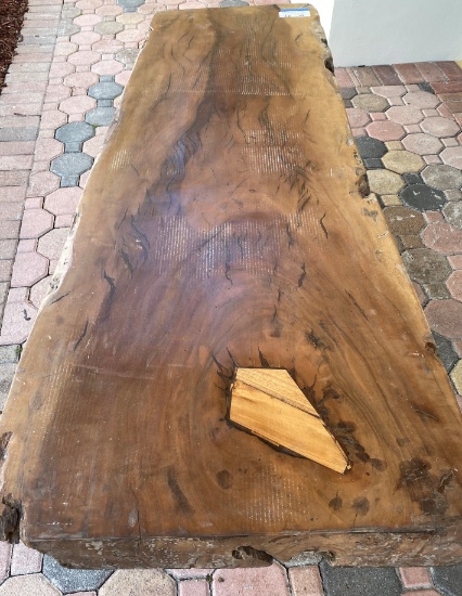 72" x 30" Thick Monkey Bunkeria natural Wood Table Top