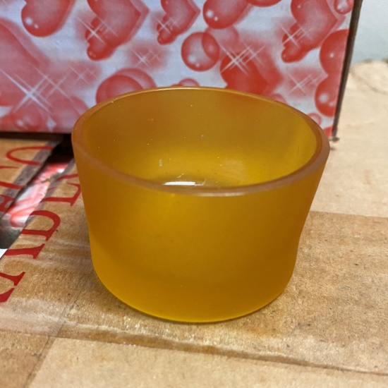 Boxed 10pc Glass Candle Votive Jar Set