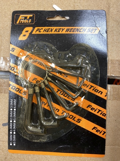 8pc Hex Key Wrench Set