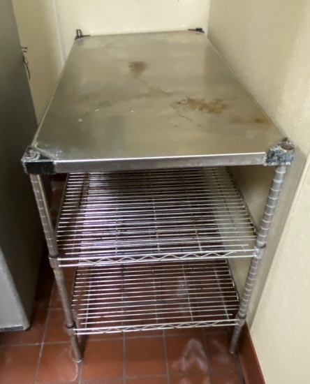 48" Metro Rack w/Stainless Steel Work Top