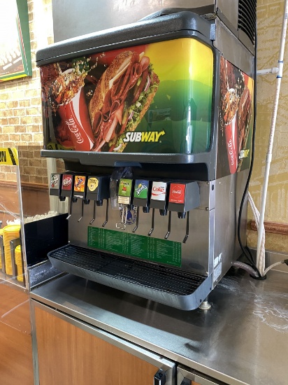 Cornelious Eight Flavor Soda Machine with Ice Dispensing Unit