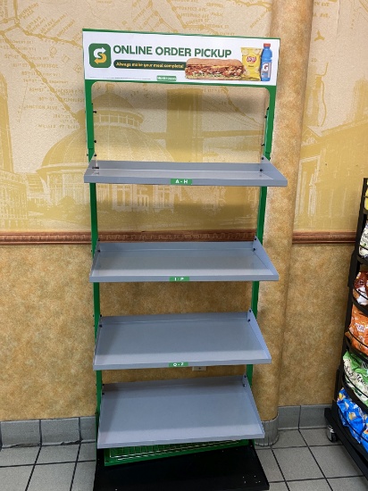 Four Shelve Merchandising Rack