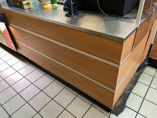 60" Duke Stainless Steel Work Top Table with rear Storage Cabinet.